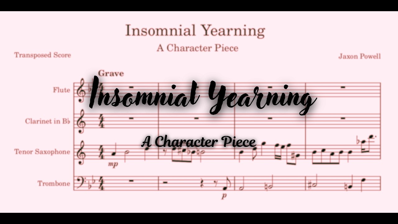 Insomnial Yearning | Tenor Sax, Trombone, Clarinet, and Flute