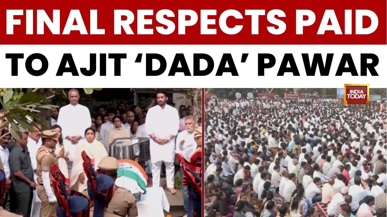 Breaking :Ajit Pawar&rsquo;s Final Journey in Baramati Draws Crowds, Emotional Farewell Across Maharashtra