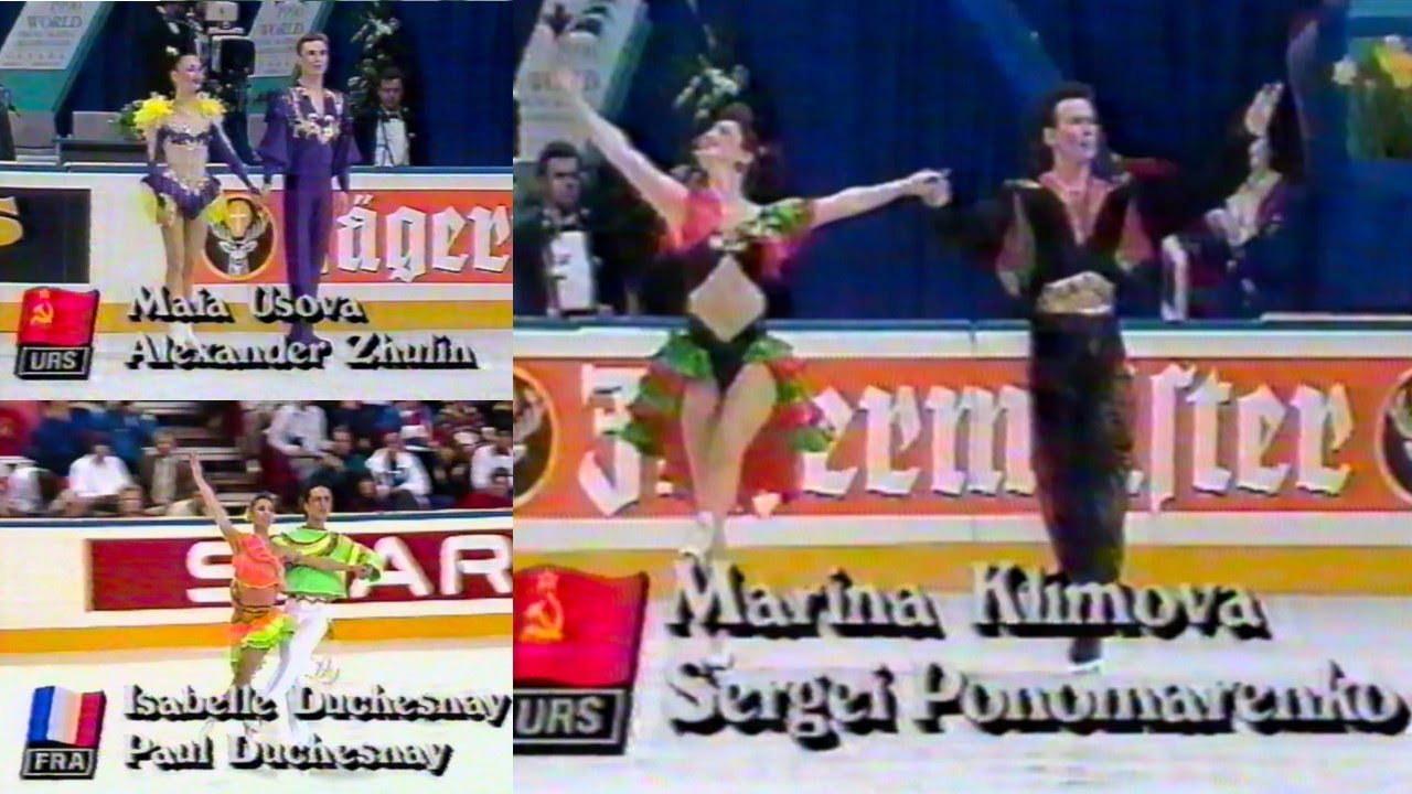 ⛸ Top 3 Sambas: 1990 World Figure Skating Ice Dance (Original Dance)