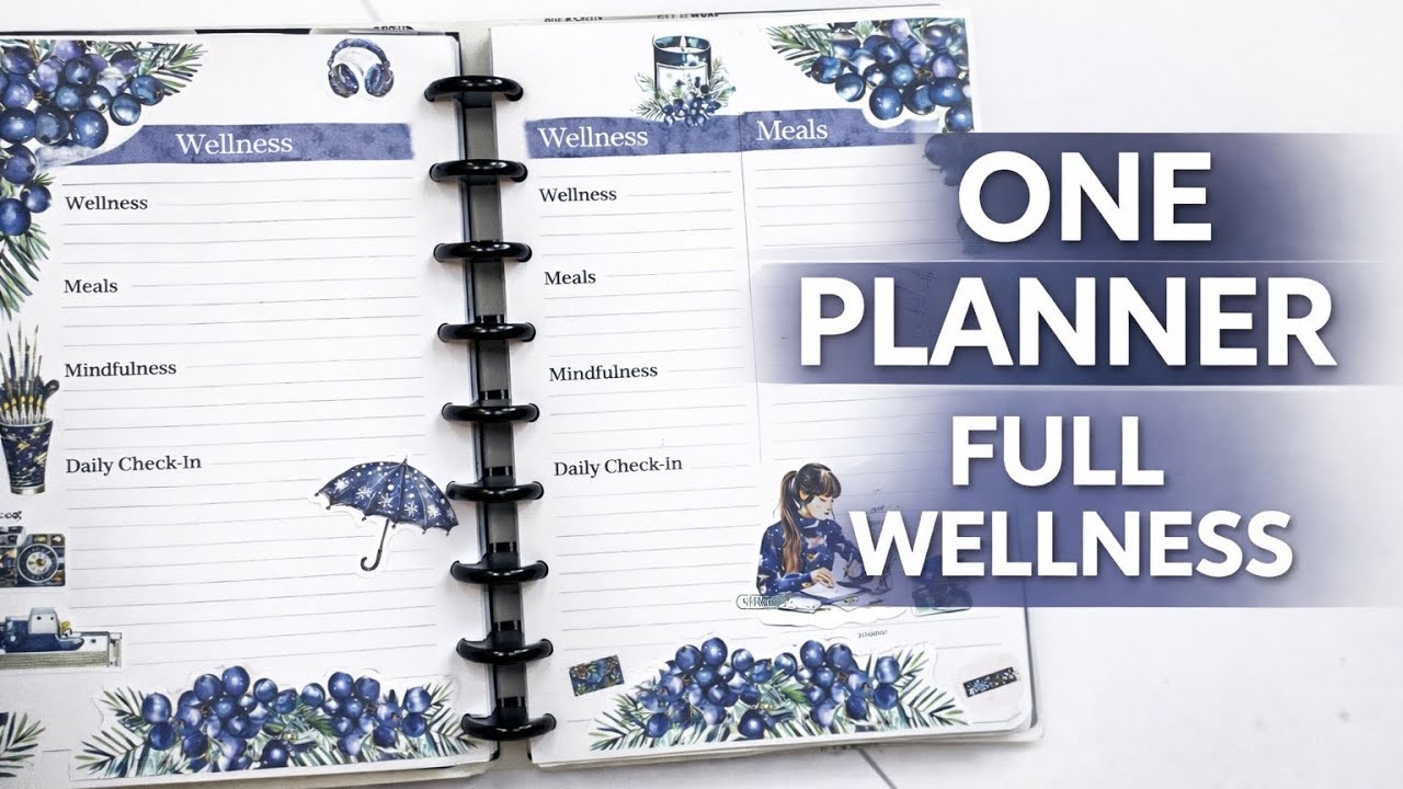 I Turned ONE Planner Into My Wellness & Meal Tracker ✨ | Live Love Posh Quad Lined