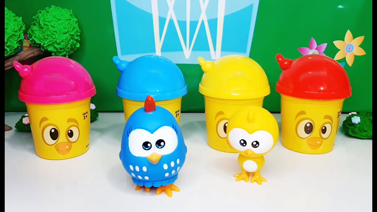 Procurando os amiguinhos do pintinho amarelinho e galinha Pintadinha