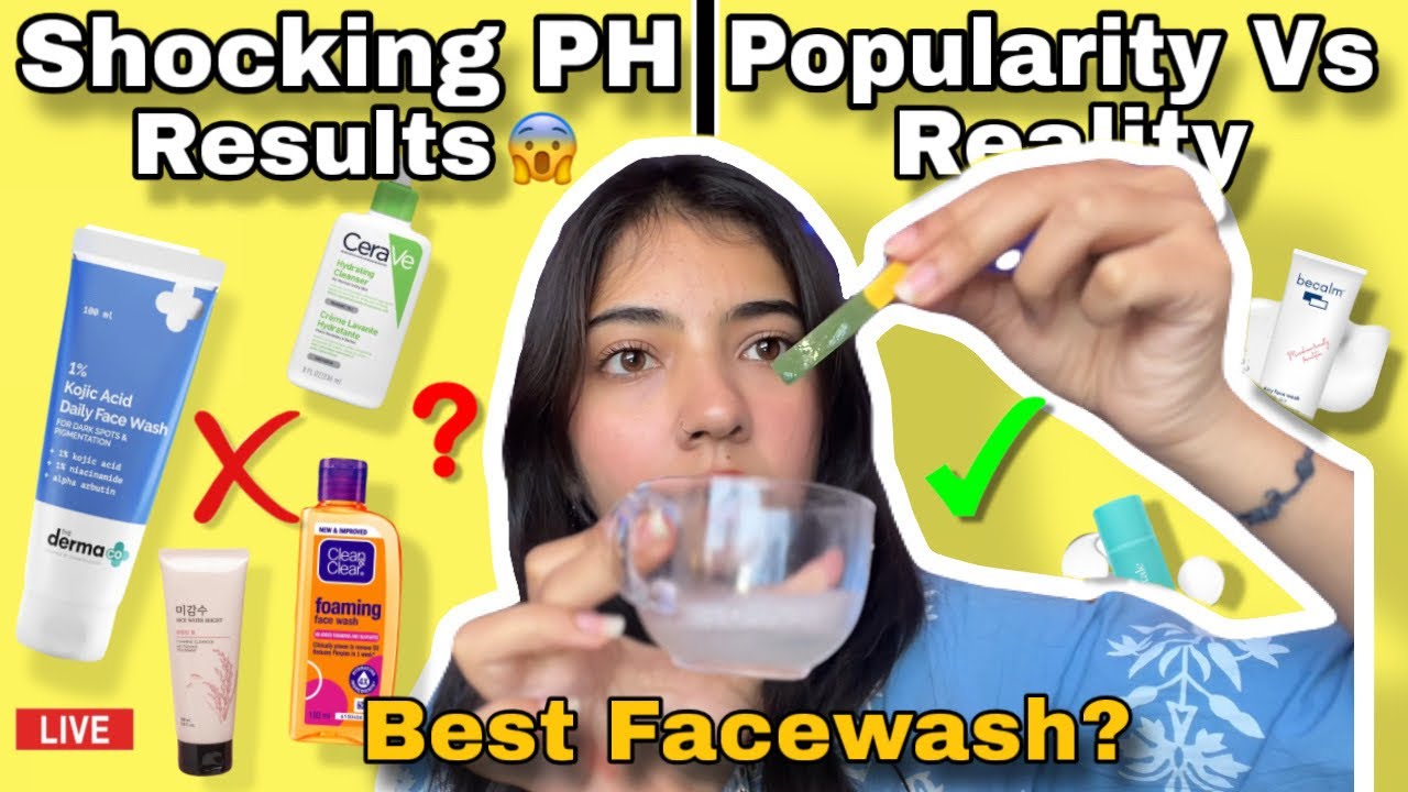 Popular Facewash *PH TEST* All 2026✅| Worst to Best Cleansers, #phtesting #cleanser #skincaretips 