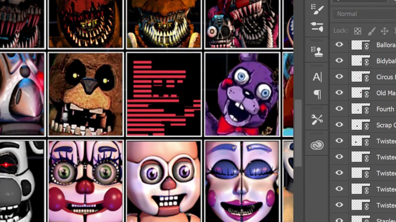 (FNAF) creating Afton's worst Nightmare: 115 animatronic dream roster Speedart