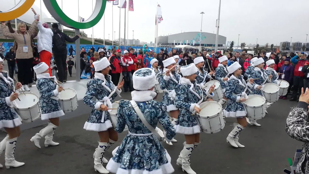 Female drums band from Sochi