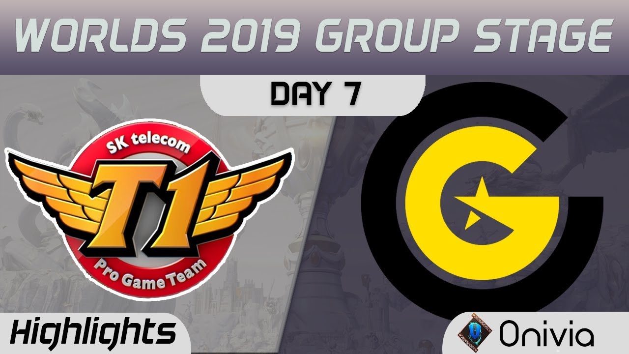 SKT vs CG Highlights Worlds 2019 Main Event Group Stage SK Telecom T1 vs Clutch Gaming by Onivia