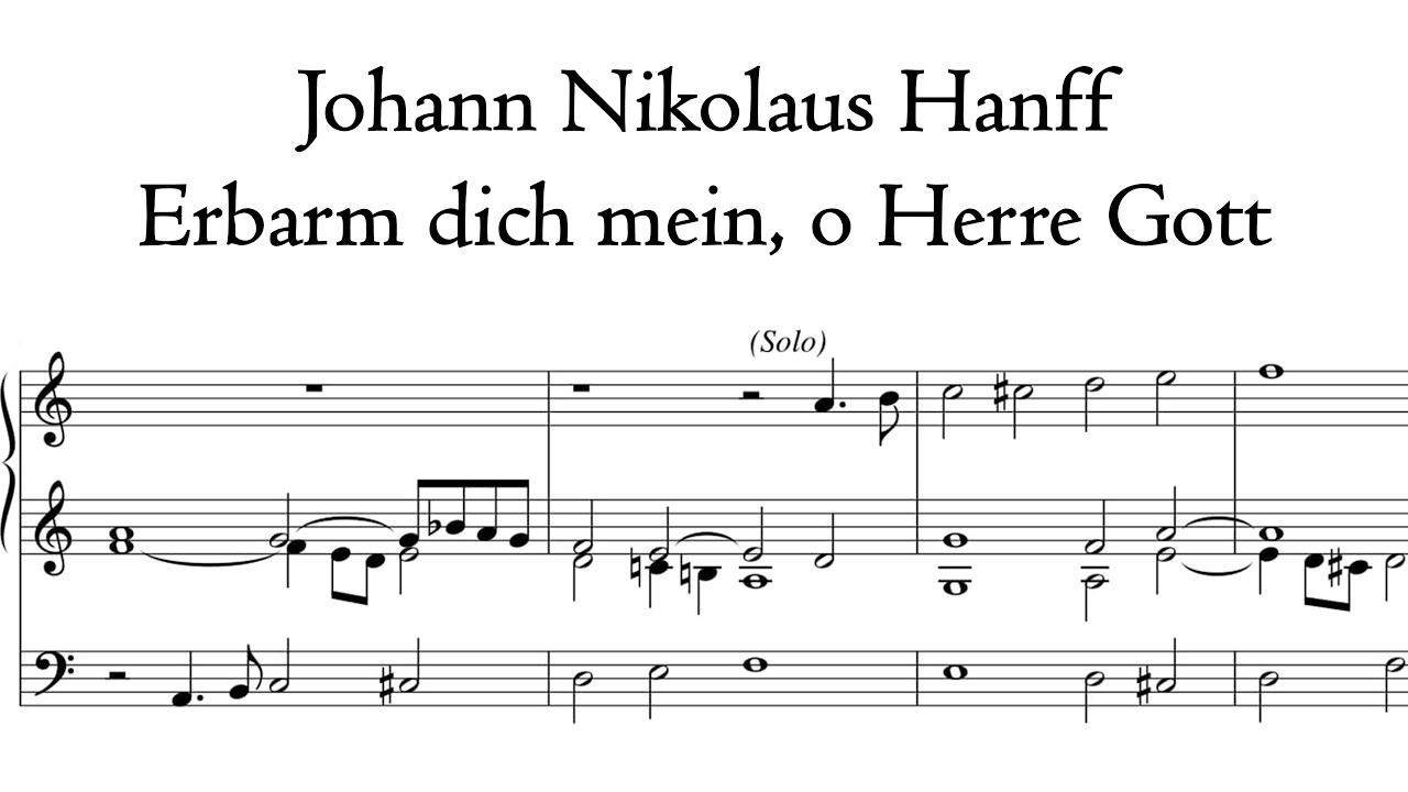 Hanff - Erbarm dich mein, o Herre Gott - Schnitger organ, Groningen, Hauptwerk