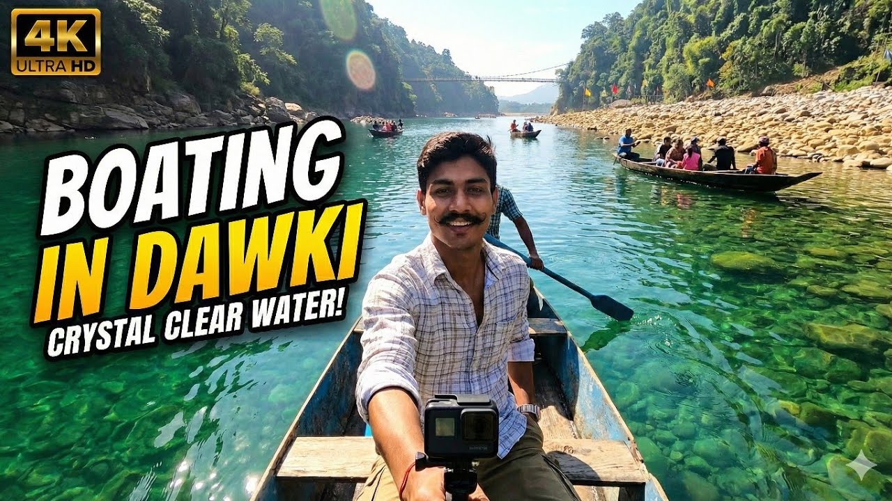 Boating in Dawki River | Asia's Cleanest River || THE GHUMAKAD 