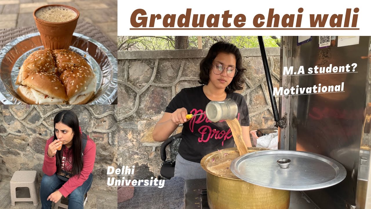 Hardworking graduate chai wali at Delhi University | JJ Thadi | Women’s Day special #chai #women