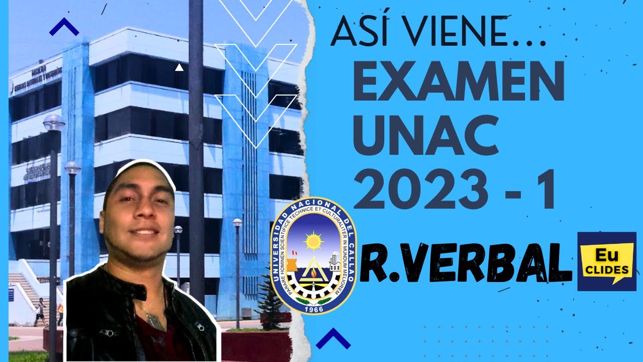 🥇 Examen de Admisión Razonamiento Verbal 🔢 UNAC Solucionario 2023 - 1 Universidad del Callao