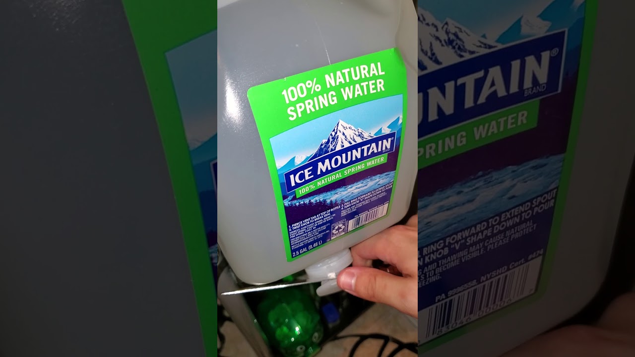 How to open Ice Mountain 2.5 gallon water😂