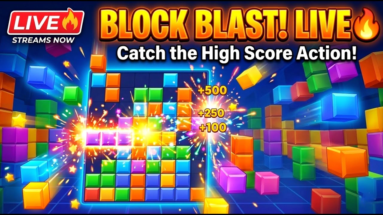 🔴 Block Blast LIVE | Endless Puzzle Madness! 🔥🧠