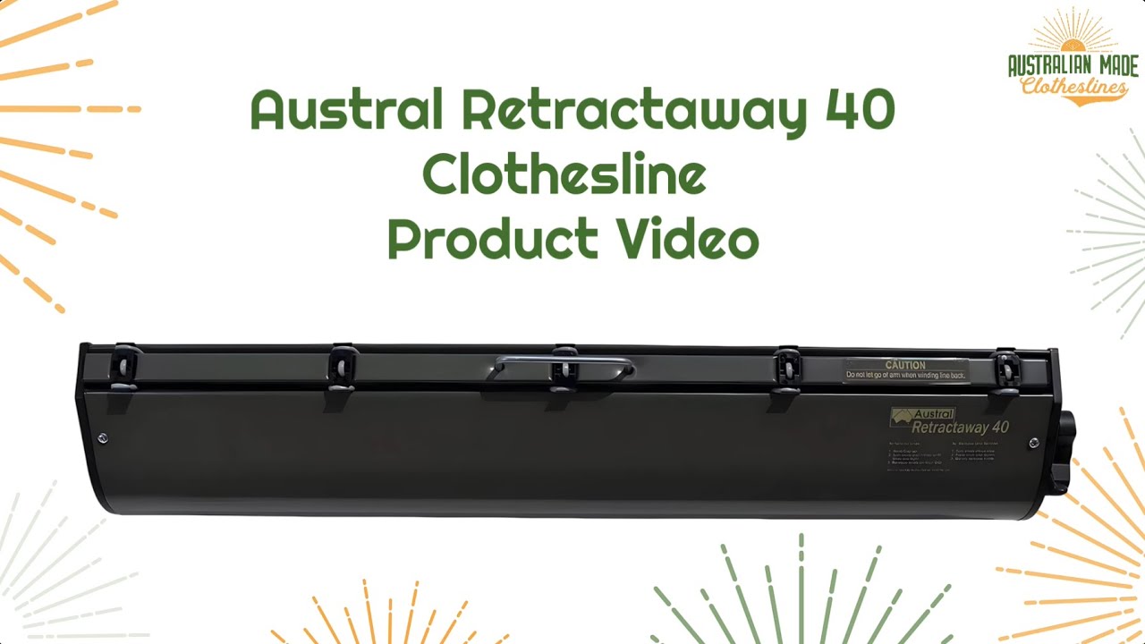Austral Retractaway 40 Clothesline Product Video - Australian Made Clothesline