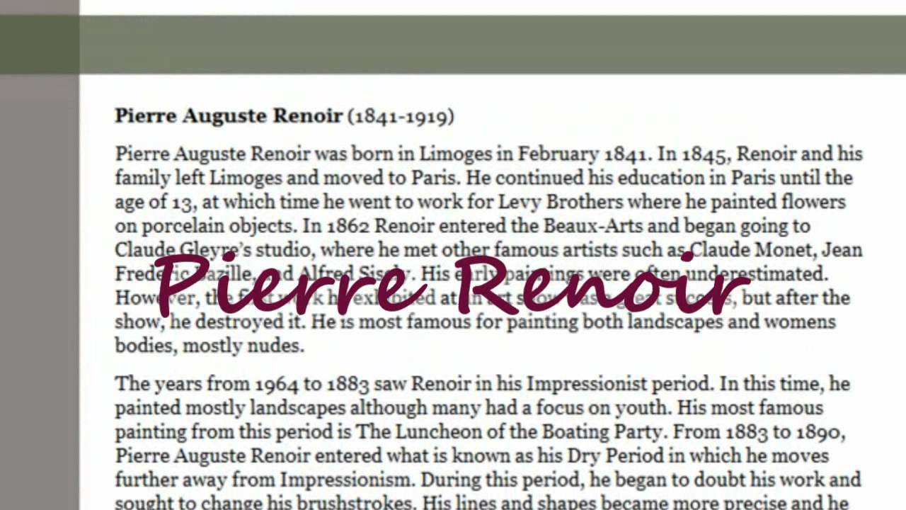 Pierre Auguste Renoir (1841-1919) | Ackermans Fine Art