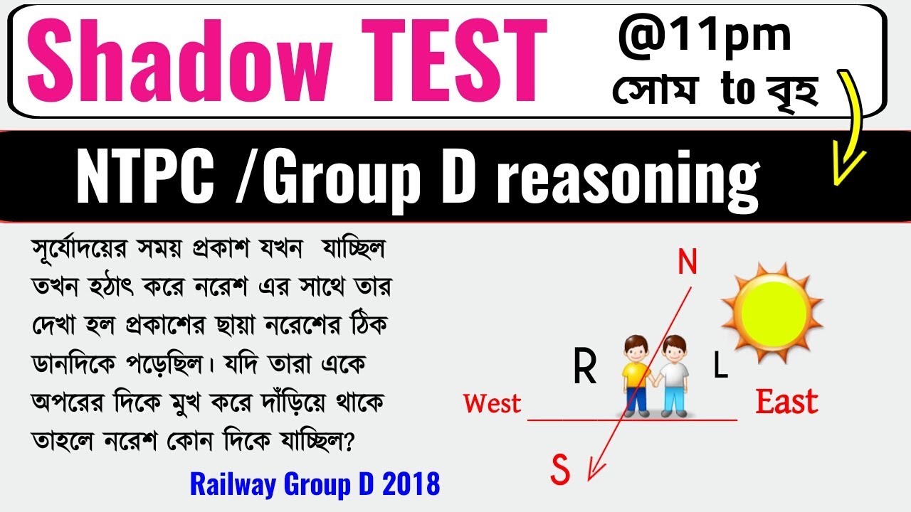 Shadow Test | Direction Test | Reasoning Class