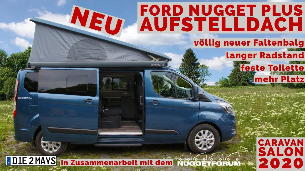 Der neue Ford NUGGET PLUS mit Aufstelldach/Pop Top Roof | Caravan Salon 2020 | English Subtitles