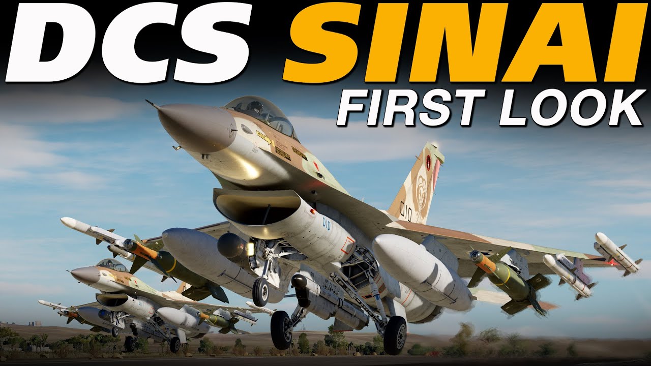 DCS World Sinai Map FIRST LOOK in the F-16C Viper!