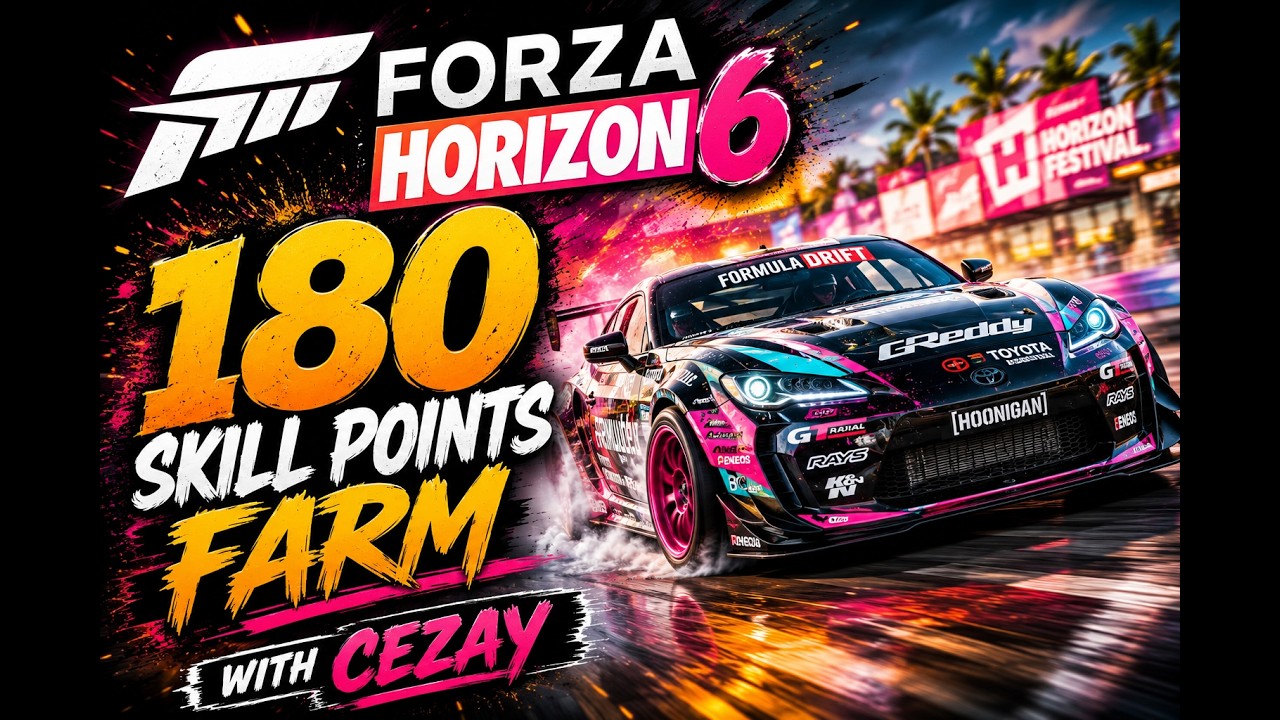 Forza Horizon 6 (Updated) 180 Skill Points Farm for Subaru 22b #fh6 #forzahorizon6 #glitch by Cezay