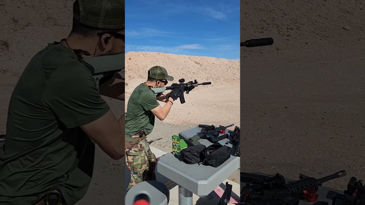 AR-15 Suppressed. 22LR #gun #shooting #tactical #2024 #ar15 #suppressor