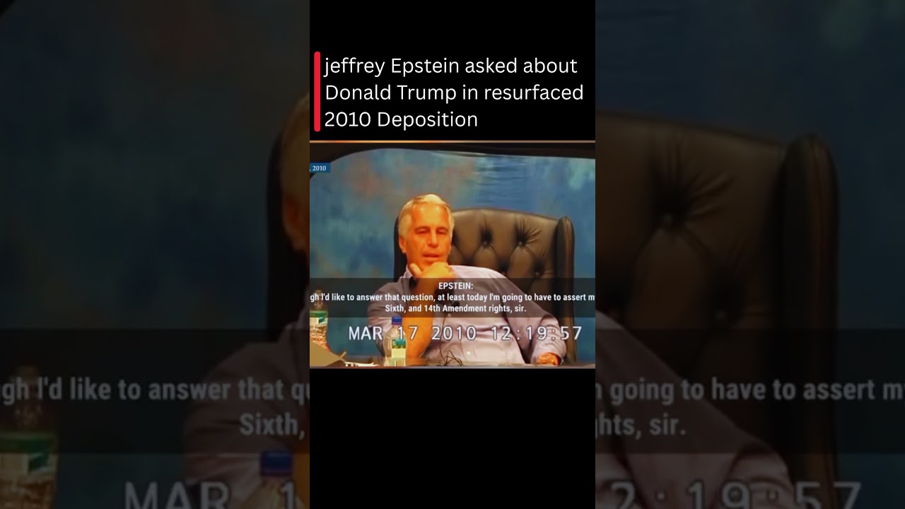 Эпштейн уклоняется от ответа на вопрос о Трампе и несовершеннолетних девочках.
