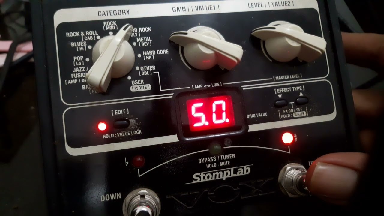 Trying to get a SLASH tone Vox Stomplab 1G (NO TALKING) #voxamplification #guitar #guitarist #slash