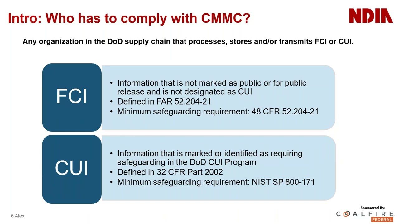 CMMC Webinar P7: Seeking Expert Assistance, & How to Manage Flowdowns as a Subcontractor