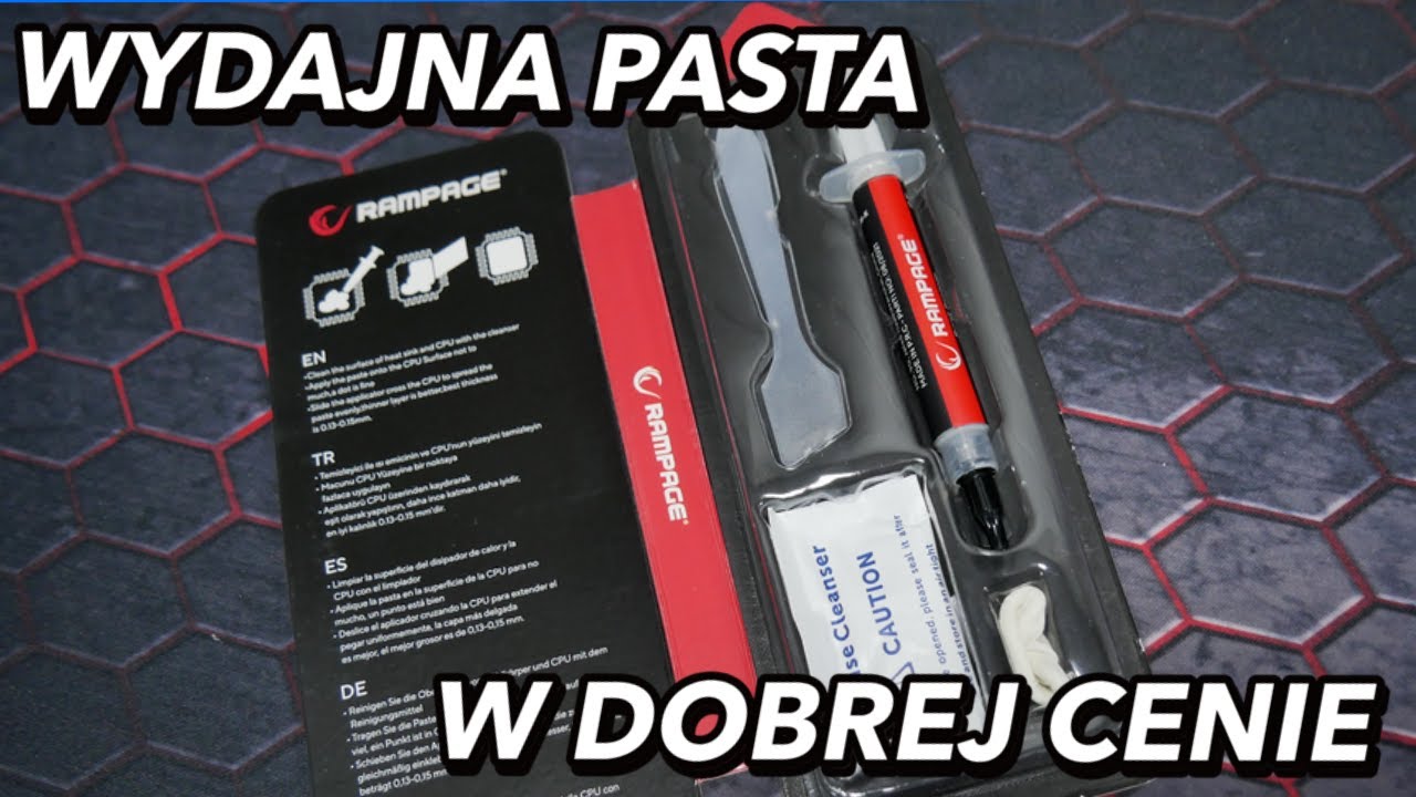 Łatwa w aplikacji pasta o dobrych parametrach i w atrakcyjnej cenie - Rampage TM-502HP