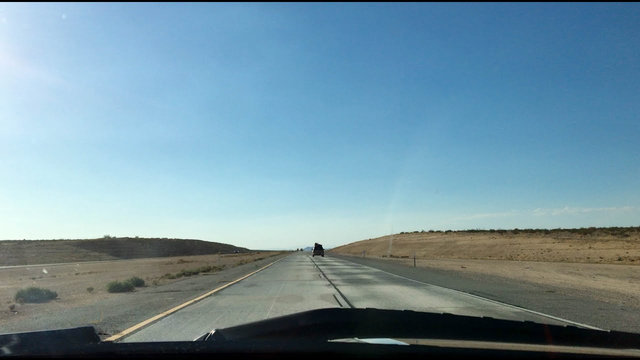 Barstow, CA to Bakersfield, CA - High Speed Driving Video