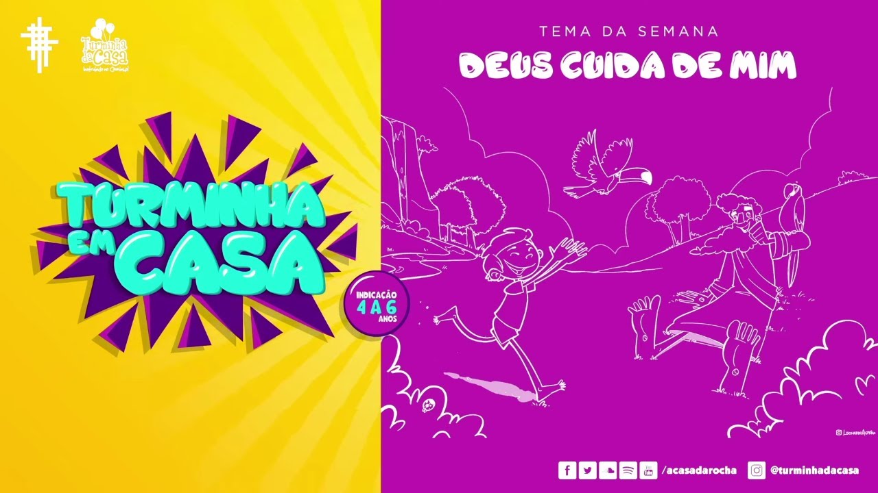 #01 - Deus cuida de mim - Turminha em Casa  - 4 a 6 anos