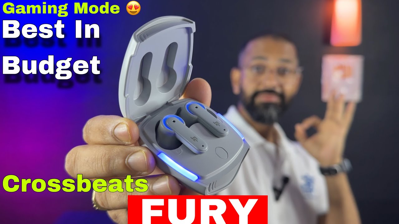Crossbeats FURY | Gaming Earbuds | inbuilt Sub-Woofer| 80hrs | ENC | 13mm GRAPHENE Drivers 😍