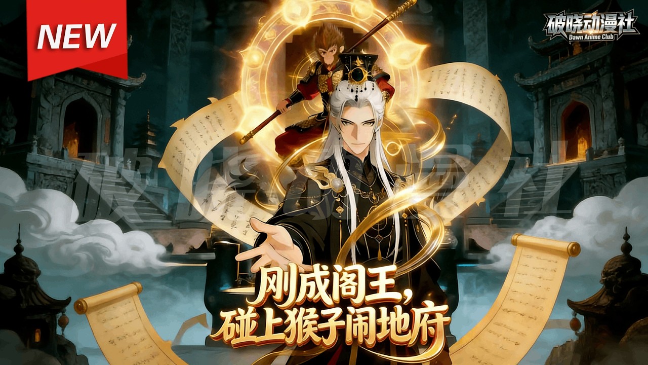 MULTISUB📢新番上线《刚成阎王，碰上猴子闹地府》第1~60集丨陆长青穿越西游的地府，成为后土记名弟子，北委托振兴地府的重担，地府太穷？强化灵根，创无上大阵，集体开挂！#漫剧 #破晓动漫社