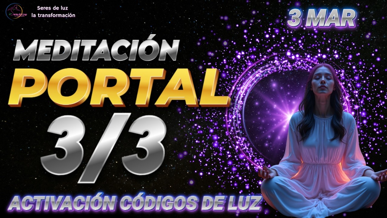 🧘‍♀️PORTAL 3/3 MEDITACIÓN | 3 MARZO 2026 🌀PORTAL DE MANIFESTACIÓN 🧙‍♂️ACTIVACIÓN CON LUNA LLENA