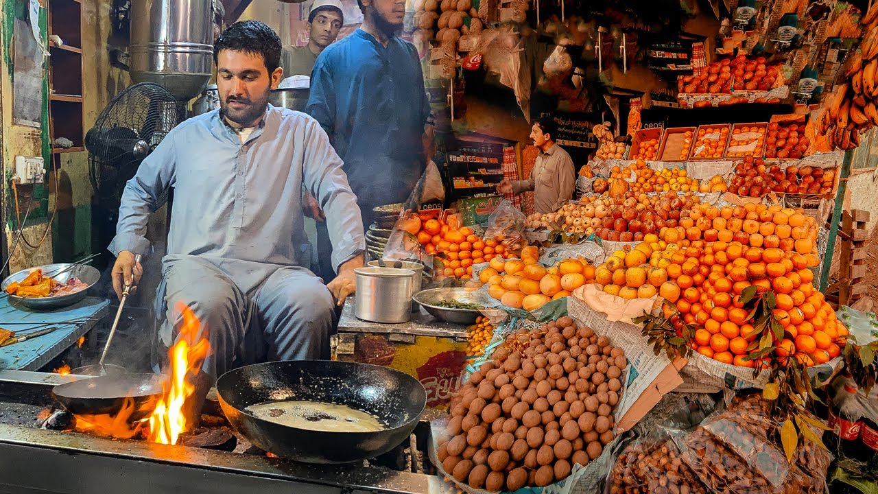 WALKING TOUR OF PESHAWAR PAKISTAN - WALKING THROUGH LOCAL BIRDS & VEGETABLE MARKETS IN PAKISTAN