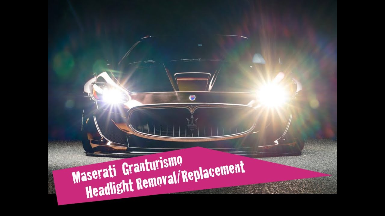 Maserati Granturismo MC Headlight Removal / ECU Replacement (libertywalk maserati granturismo MC)