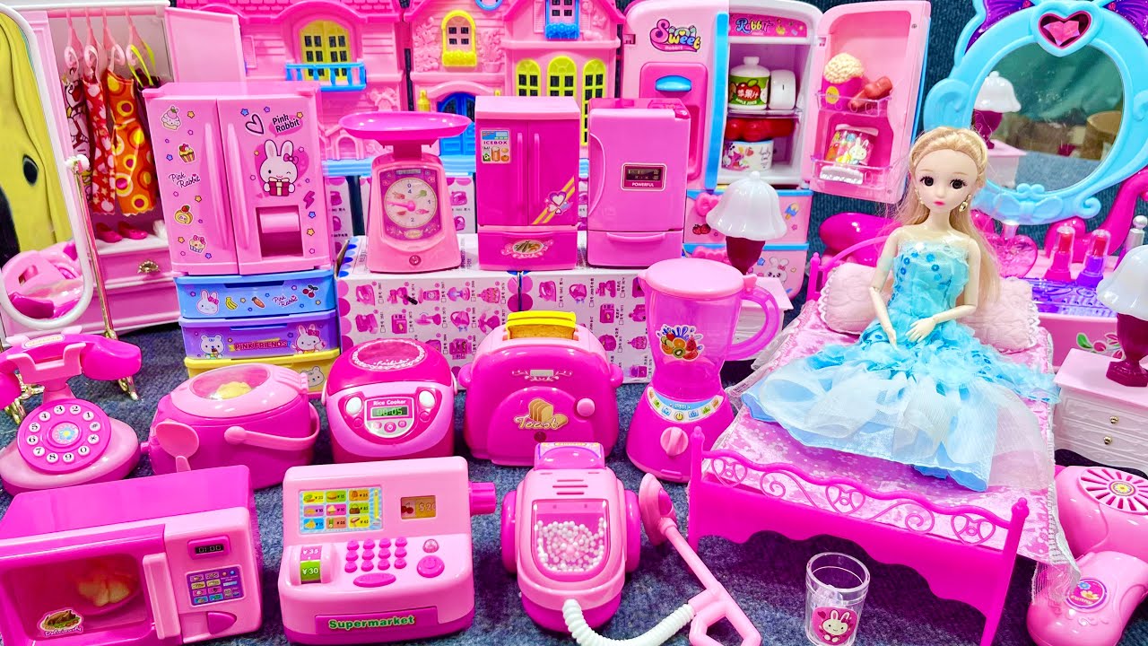 14 Minutes Satisfying with Unboxing Cute Princess Furniture Dress Up Collection Toys Review | ASMR