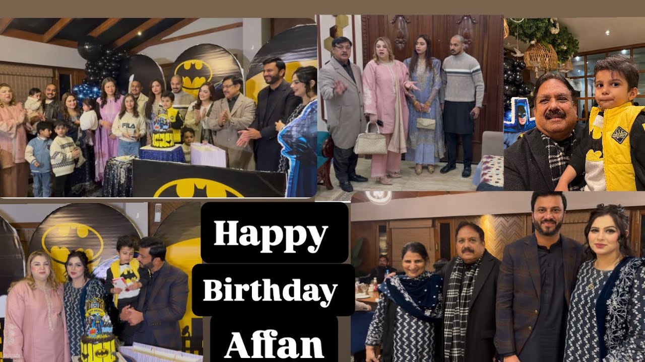 Birthday party of Affan baby👶new look for birthday😜khana bhot acha tha❤️ dress ka colour kaisa laga 