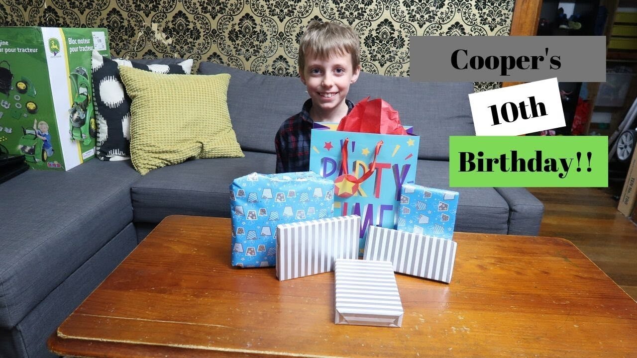COOPER'S 10TH BIRTHDAY PRESENT OPENING | Large Family of 13