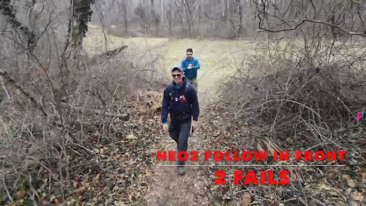 2 FAILS: DJI Neo2 - Follow Me (from the front) 4K