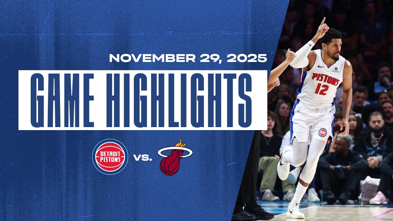 Pistons Get the Win Over Miami Heat | Game Highlights | 11.29.25