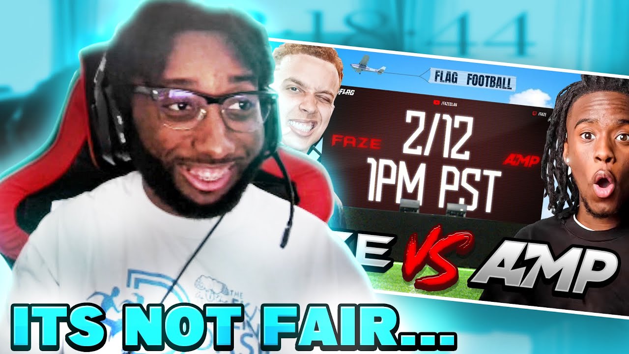 It's Not Even Fair Chat! | AMP vs FAZE Flag Football Reaction!