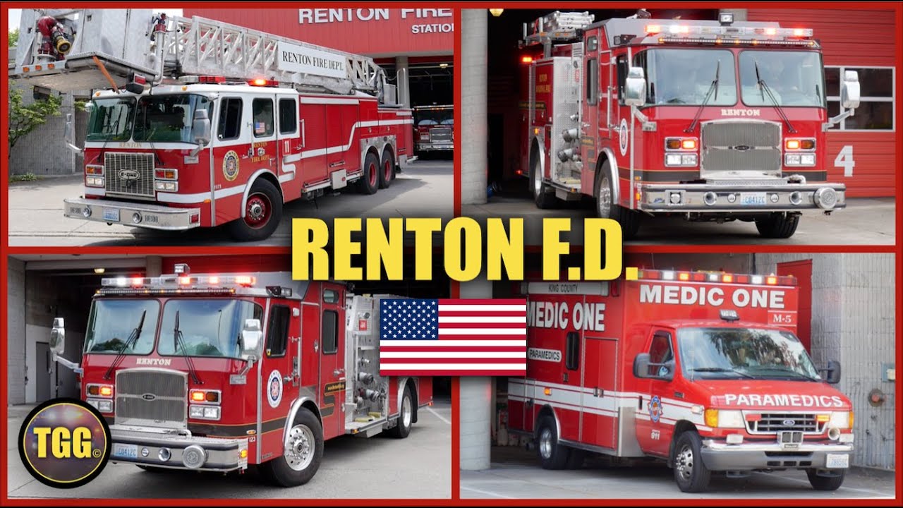 [Renton] Fire Department Engine, Ladder & Medic Responding!