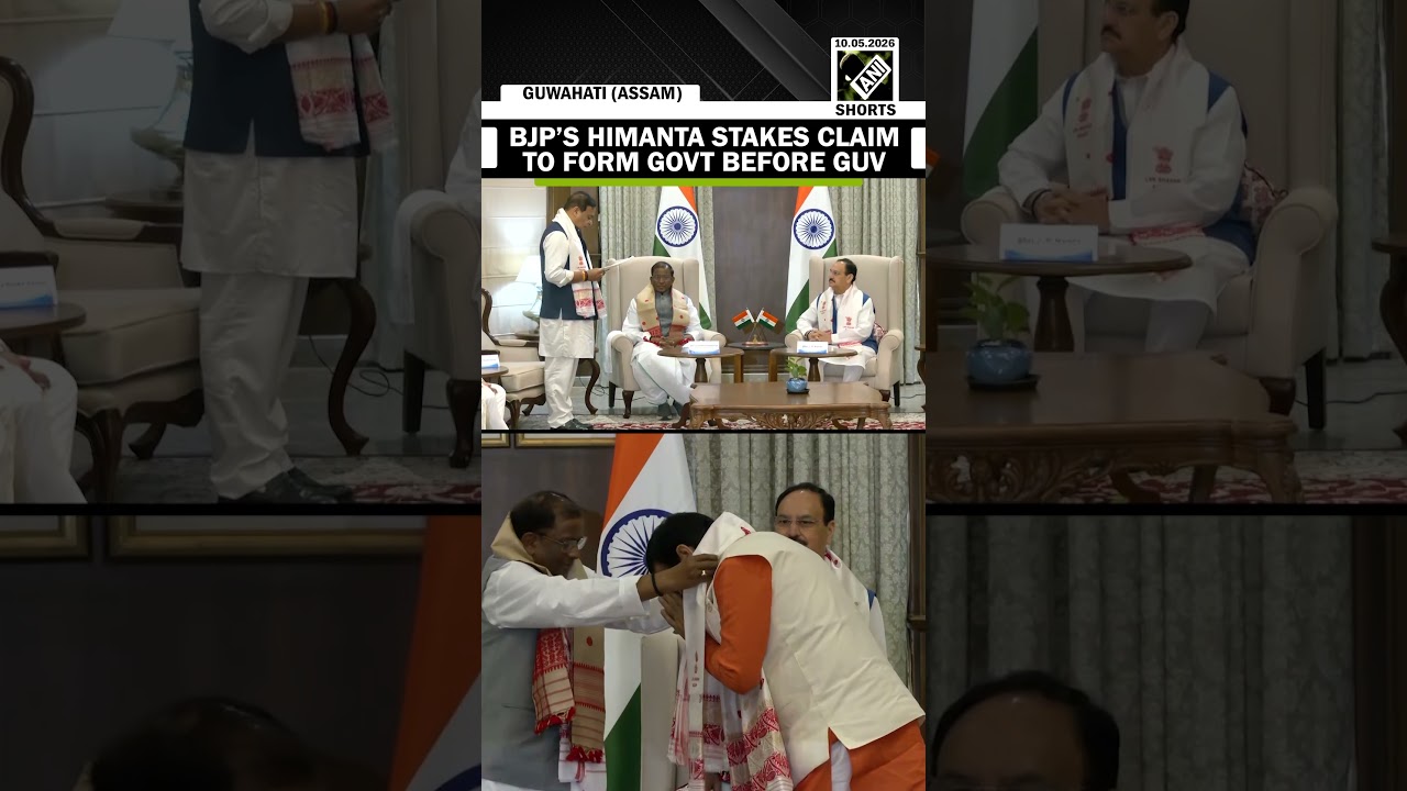 BJP&rsquo;s Himanta Biswa Sarma meets Assam Guv, stakes claim to form government