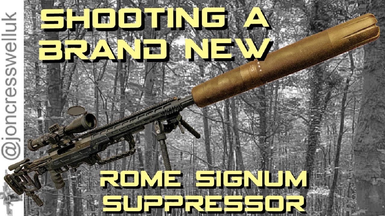 Shooting a ROME Signum suppressor Victrix Tormentum sniper rifle