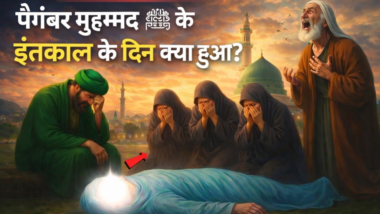 पैग़म्बर मुहम्मद ﷺ के इंतक़ाल का दर्दनाक दिन | Islamic Emotional Story#islamicmotivation