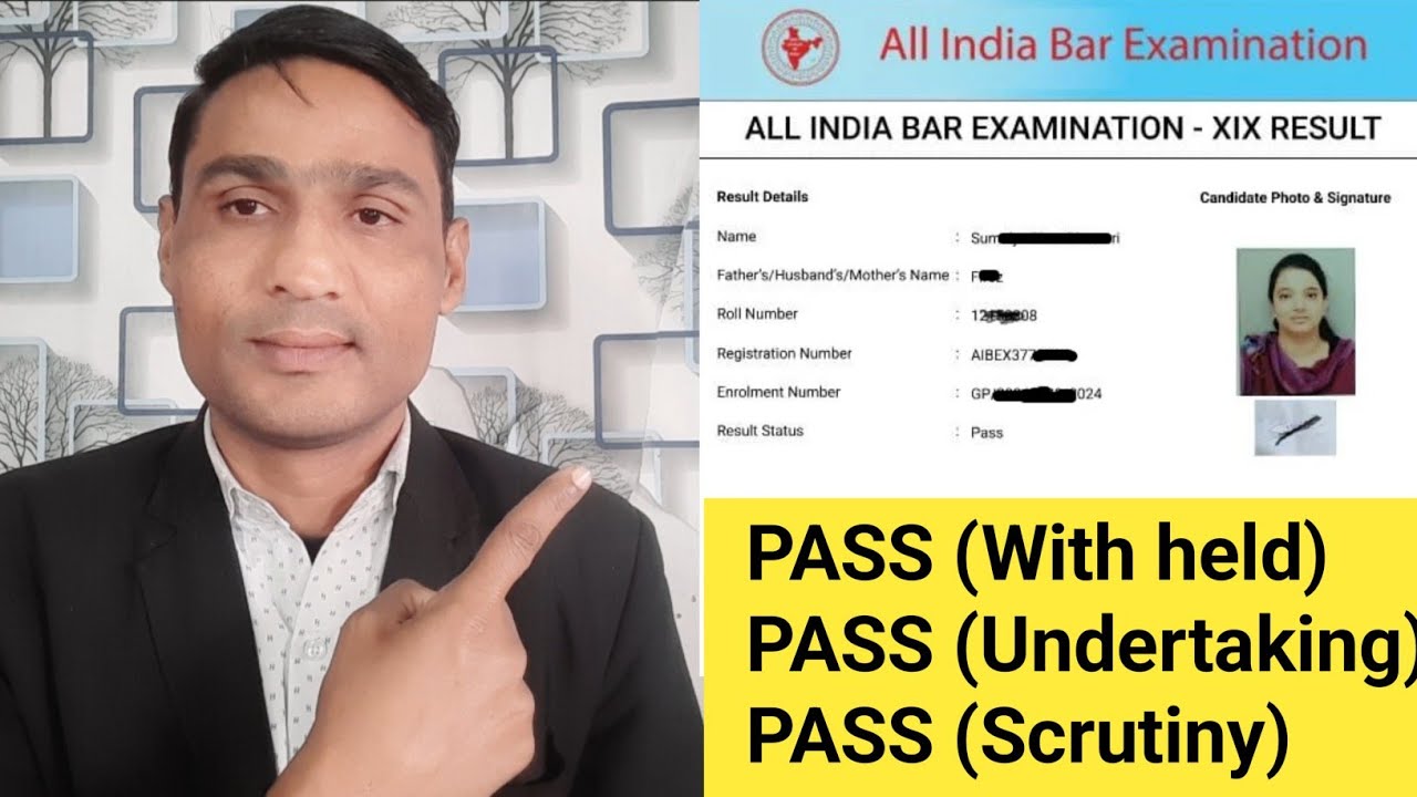 AIBE 20 Exam Result Problem With held Undertaking Scrutiny