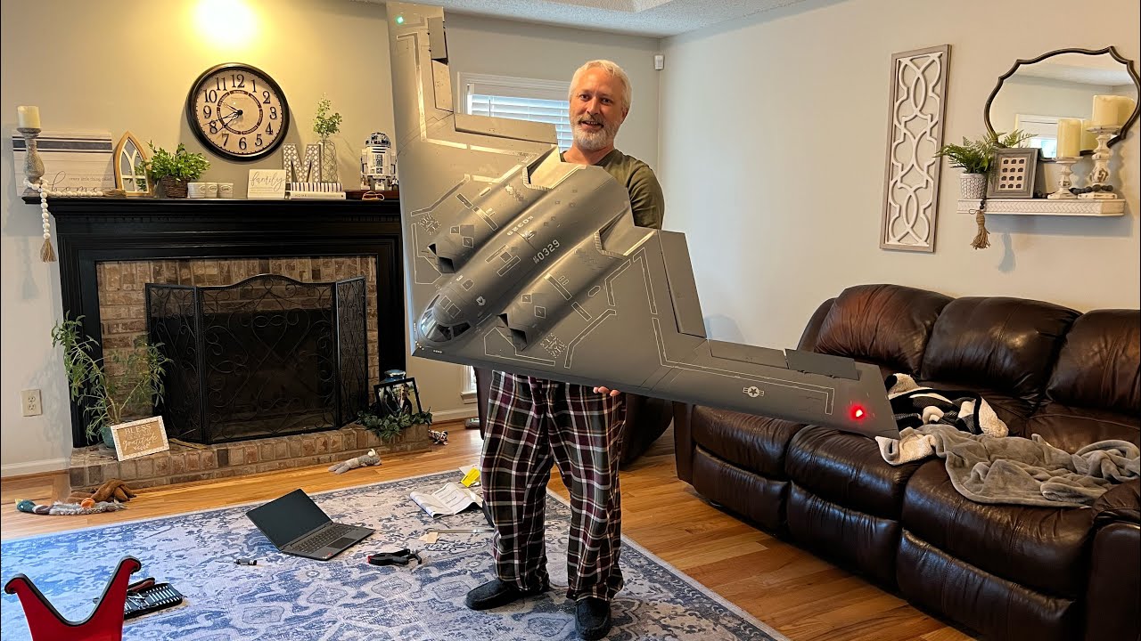 Настройка управляющей поверхности и руля направления Freewing B-2 Sprit EZ!