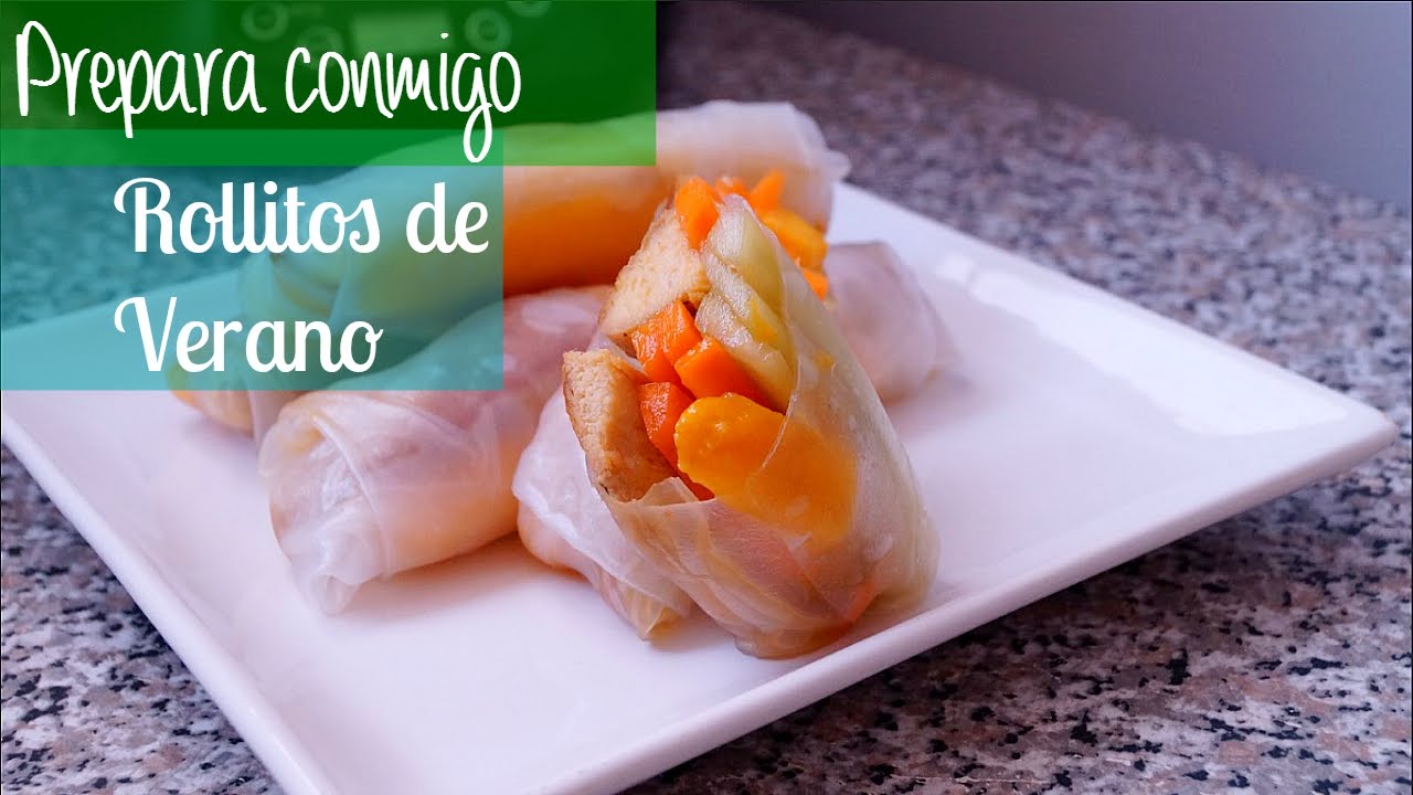 Prepara conmigo rollitos de verano | Julieta ySusVideos