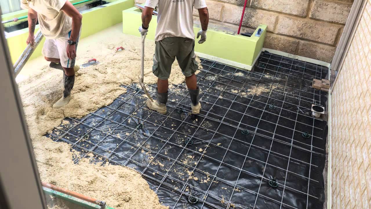 Liquid Limestone Concrete Pour