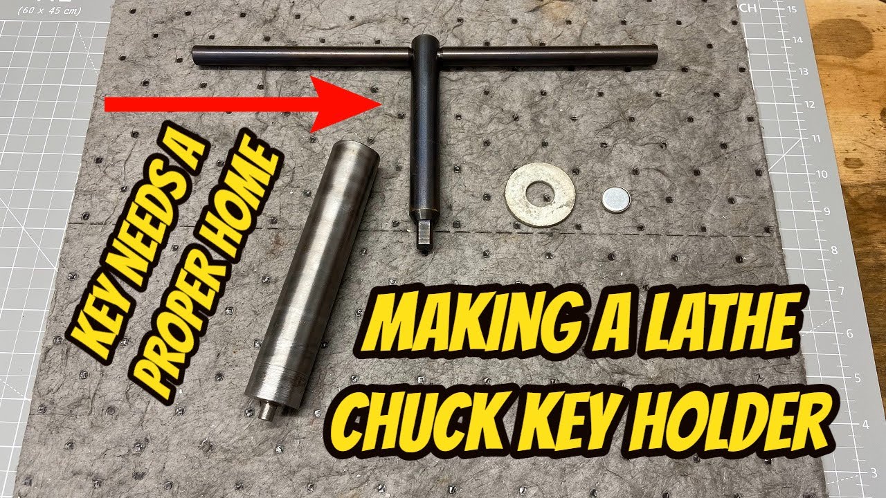 Making a new Chuck Key Holder for the Vevor Mini Lathe. Adult Sized Lathe Chuck Key needs a home.