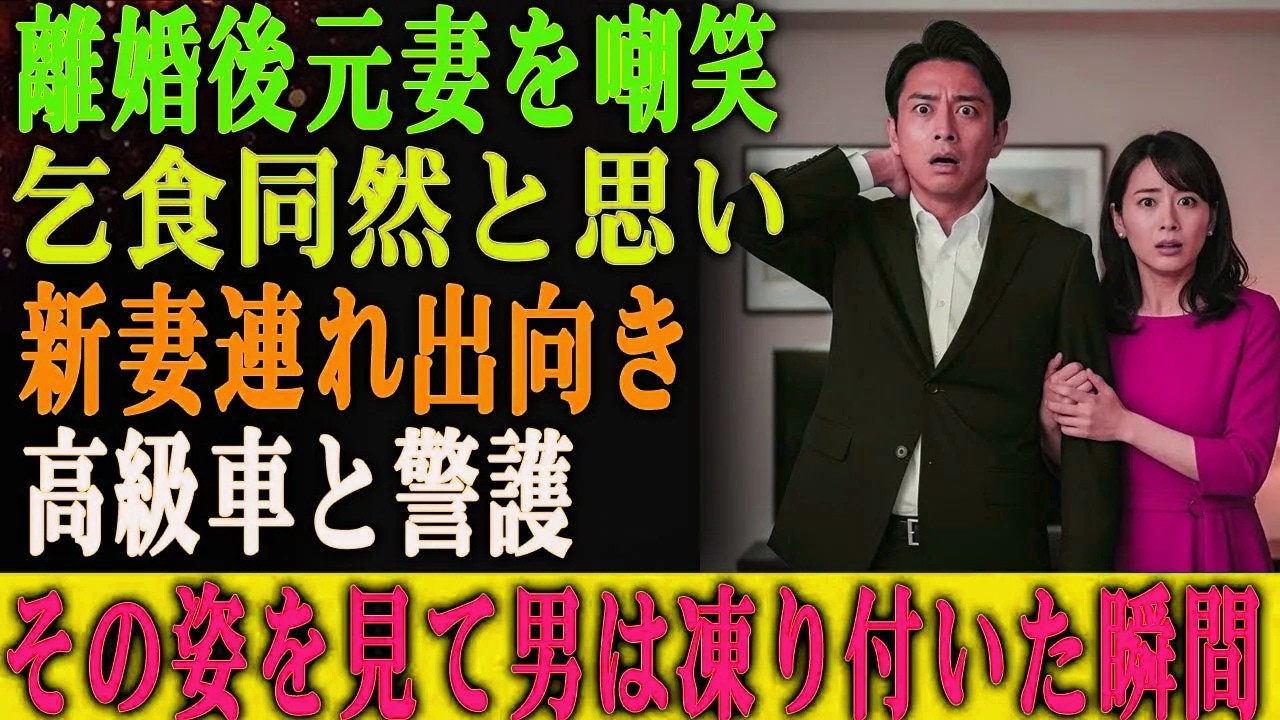 離婚後、元妻は乞食同然の生活をしていると思い込み、新しい妻を連れて嘲笑しに行った。 しかし、高級車から降り、警護に守られている姿を目にした瞬間、私はその場で凍りついた。