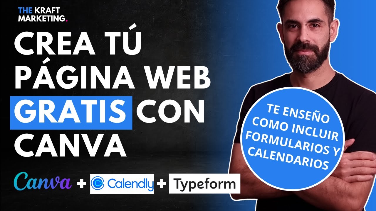 Cómo crear un Página web con dominio propio gratis con Canva. Cómo incluir formularios y calendarios